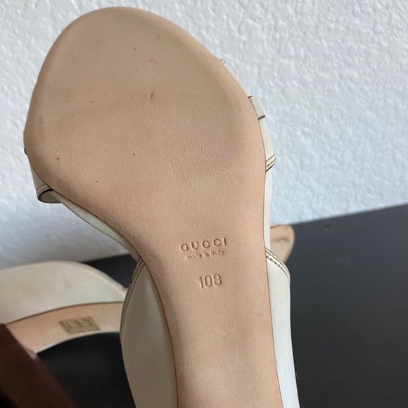 Gucci Peep Toe Pumps sz 10B - Picture 9 of 10